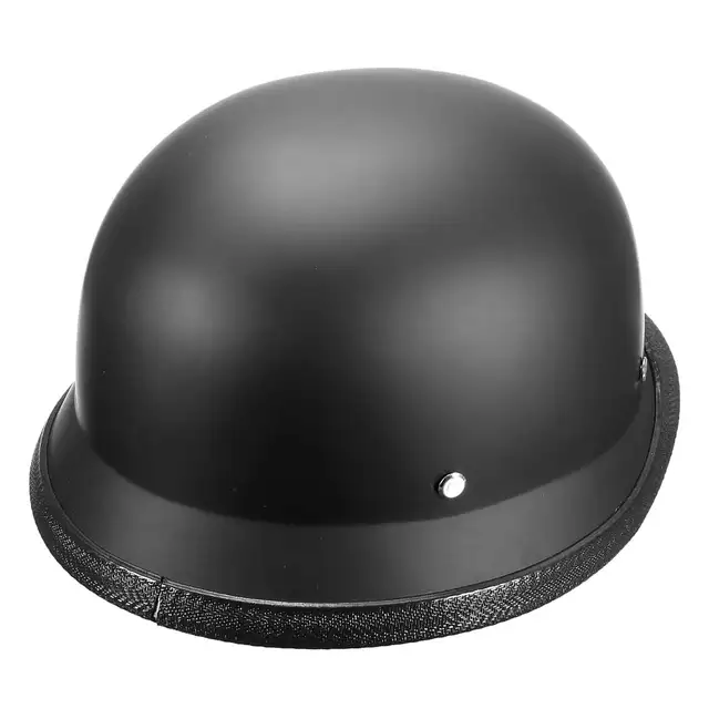 1PC ABS Plastic  Half cover helmet  Motorcycle Helmet Motorcross Capacete Half Helm Retro Matte Black L 59-60cm