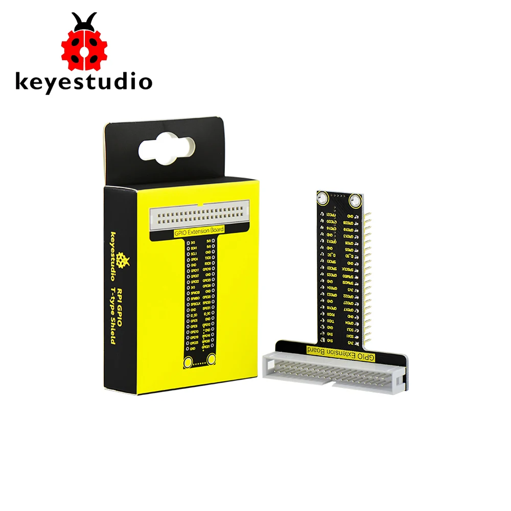 Бесплатная доставка! Keyestudio RPI GPIO T образный экран для Raspberry Pi/Сертификация CE|shield