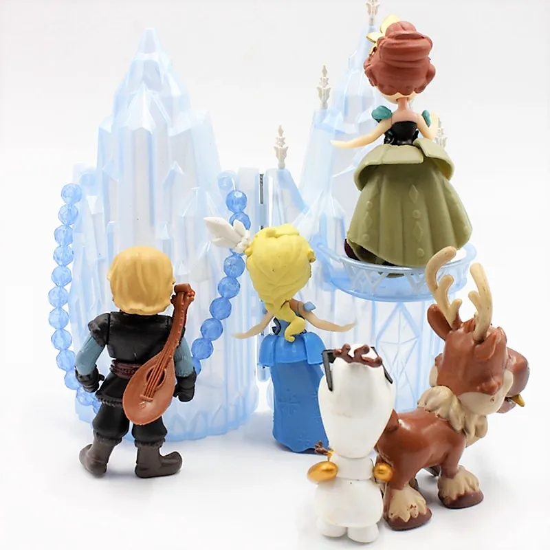 Disney Toys 6pcs/Lot 6-16cm Frozen Anna Elsa Princess Olaf Sven Kristoff And Castle Ice Palace Throne Pvc Action Figure Doll Disney Toys 6pcs/Lot 6-16cm Frozen Anna Elsa Princess Olaf Sven Kristoff And Castle Ice Palace Throne Pvc Action Figure Doll