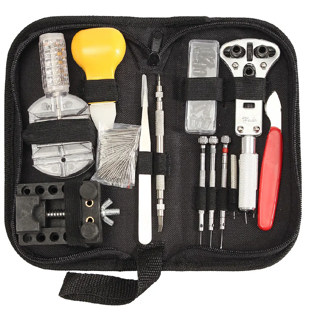 144Pcs Watch Tools Watch Opener Repair Tool Kit Clock Repair Tool Kit