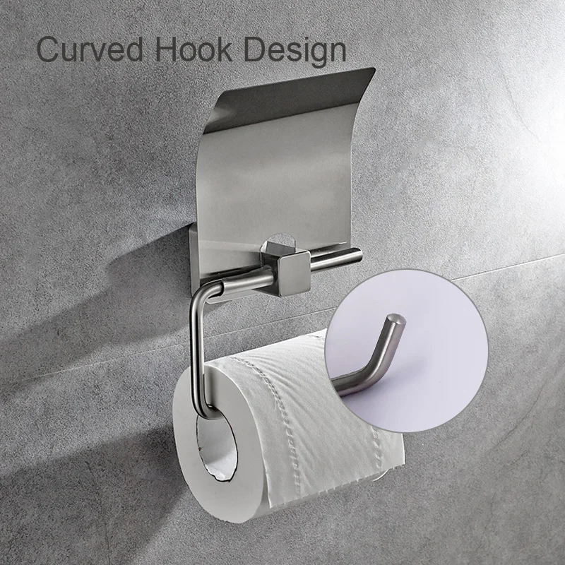 Billige ROVATE Edelstahl Wc Papier Halter Nickel Gebürstet Oberfläche Wc Rollen Halter Wand Halter Bad Zubehör