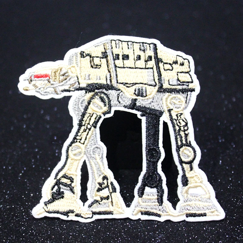 

Pulaqi Cartoon Patch Iron On Patches For Clothing Yoda Storm Trooper Robot Stripes Patch Wholesale Clothes Embroidered Stickers