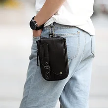 2019 NEW Genuine Leather Vintage Waist Packs Men Travel Fanny Pack Belt Loops Hip Bum Bag Waist Bag Mobile Phone Pouch цена 2019 NEW Genuine Leather Vintage Waist Packs Men Travel Fanny Pack Belt Loops Hip Bum Bag Waist Bag Mobile Phone Pouch цены онлайн