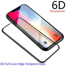 6D полное покрытие края закаленное стекло для iPhone 8 7 6s 6 Plus X стекло протектор экрана для iPhone 10 6 6s 7 Plus пленка защита 9 H