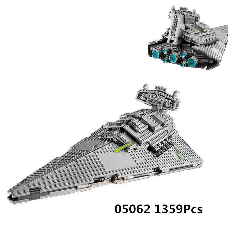 

05062 1359pcs The Imperial Super Star Destroyer Set Building Blocks Bricks Compatible legoinglys 75055 birthday gifts