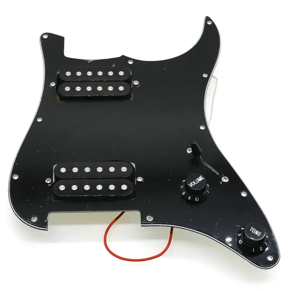 Загруженная электрогитара Strat Prewired ST Pickguard с керамической двойной Colis звукосниматели "хамбакер" для Fender гитары черный