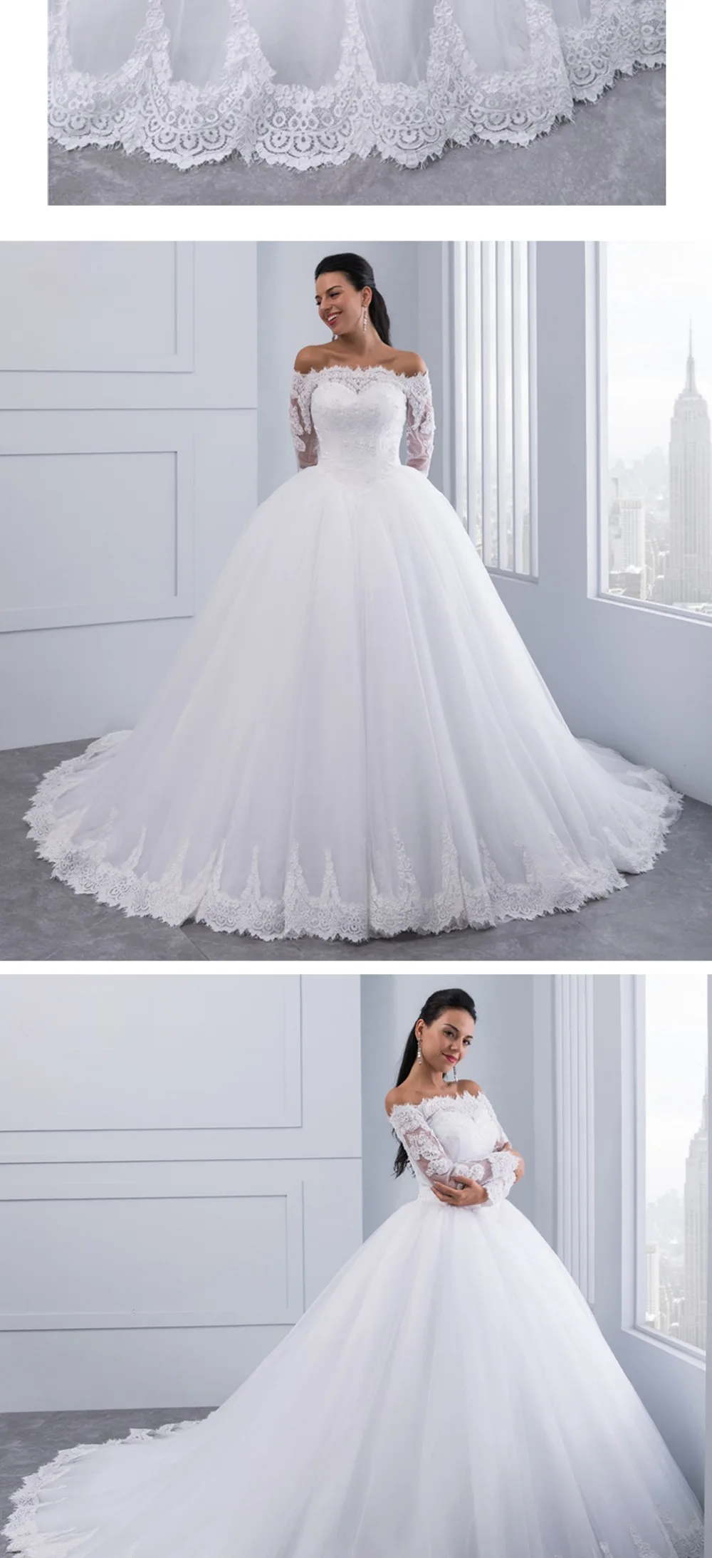 Long sleeved strapless