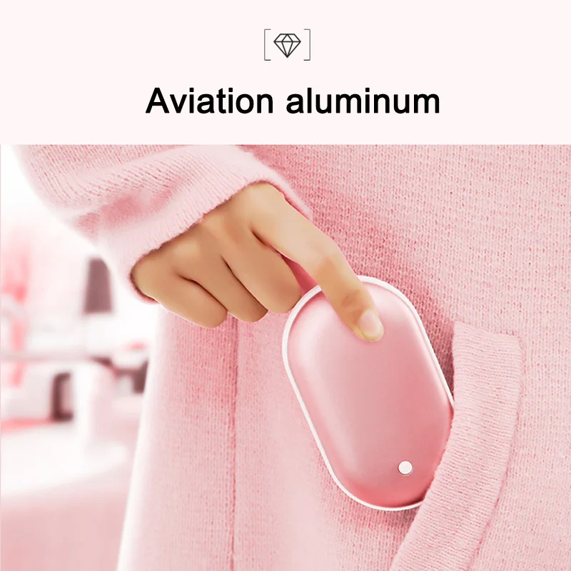 

Hot 3000mAh Hand Warmer Rechargeable Pocket Heater Phone Power Bank Charger FQ-ing