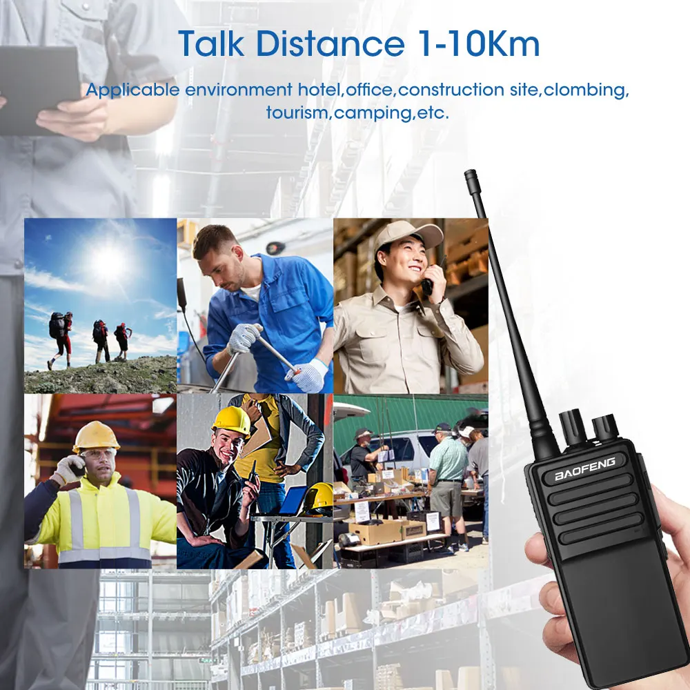 Baofeng BF-C5 иди и болтай Walkie Talkie 8 Вт UHF 400-470 МГц двухстороннее радио 3800 мА/ч, литий-ионный аккумулятор Портативный Любительское радио, Си-Би