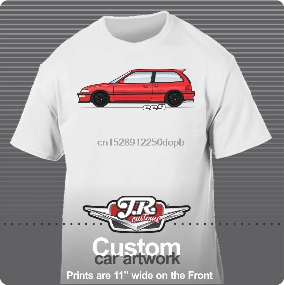 2018 модная популярная футболка на заказ 1988 89 1990 1991 Civic Car Hatchback Si Ef