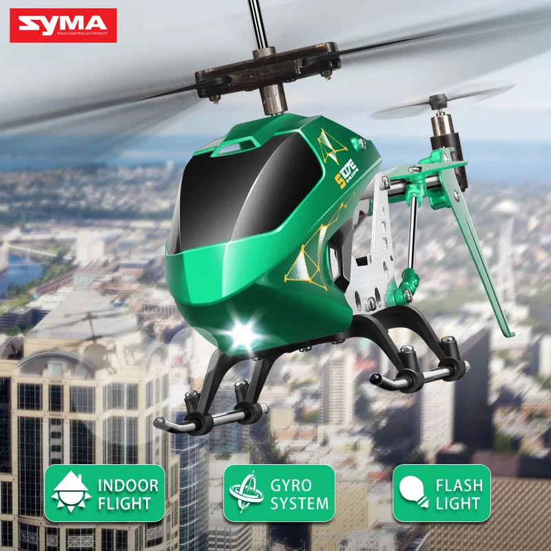 SYMA S107E RC Aircraft Helicopter 3CH Gyro Colorful Flashing Lights Indoor Mini Helicopter Remote Control Toys