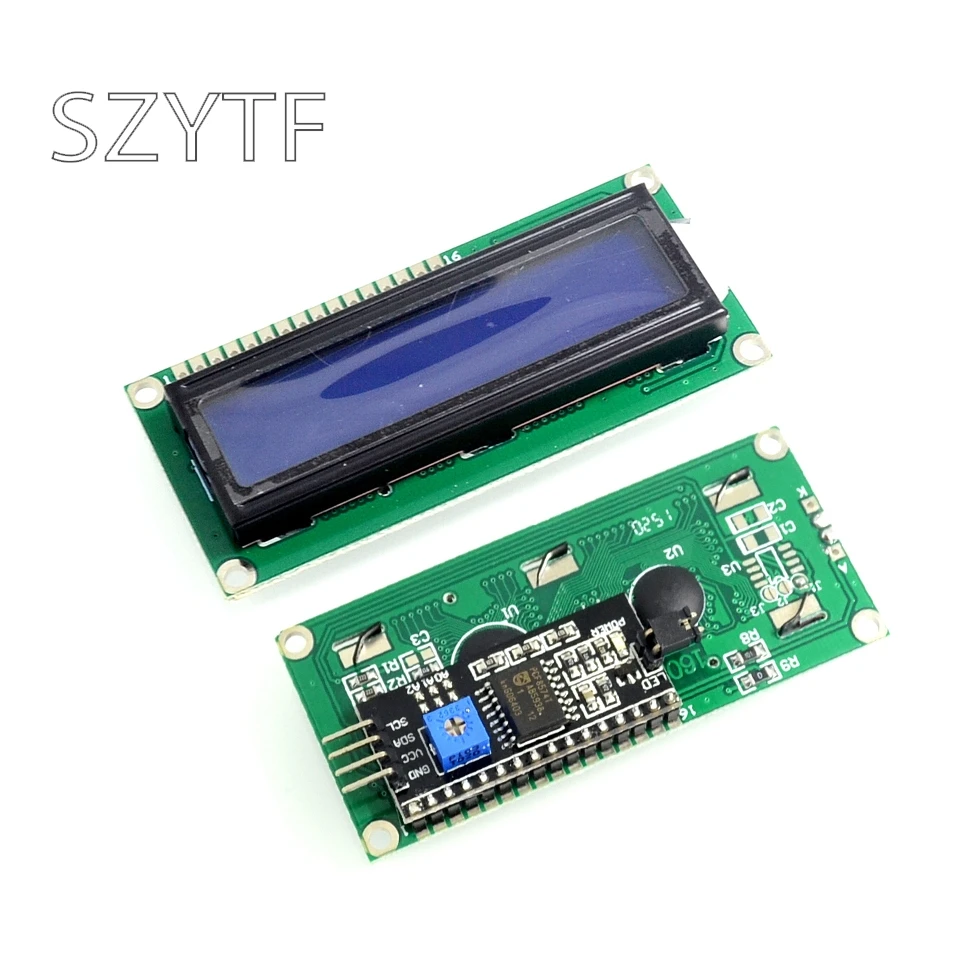 

Blue screen IIC / I2C 1602 LCD module blue screen to provide library files