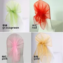 Marious Новое поступление Горячая лента на стул из органзы чехол для свадебного стула пояс для банкета Горячая