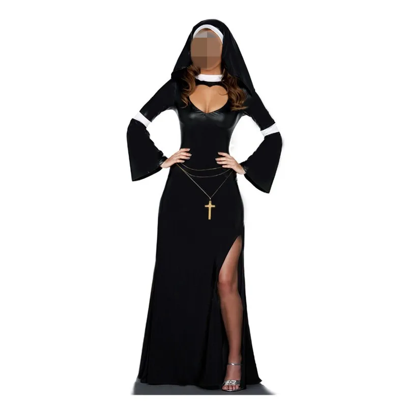 Сексуальный взрослый женский костюм на Хэллоуин, сексуальная мать, превосходный Аравийский костюмы монахини, фэнтези, костюм для косплея, толстовка, костюм для монахов, платье
