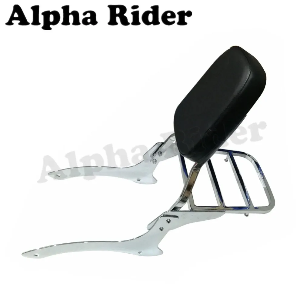 

for Yamaha Vstar V-Star V Star DragStar 1100 XVS XVS1100 Rear Luggage Rack Support Cargo Shelf Bracket w/ Detachable Backrest