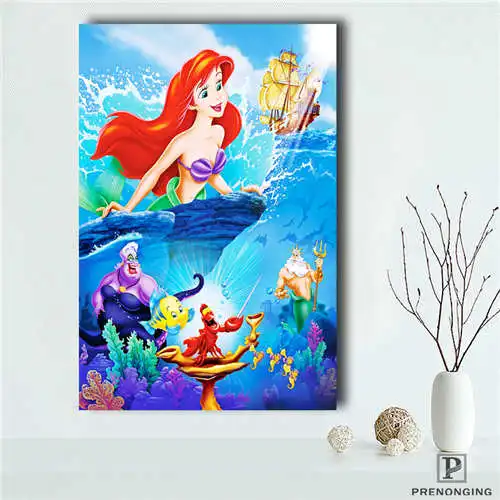 

Custom _little_mermaid (1) Poster Print Cloth Fabric Wall Poster Print Silk Fabric Room Decor Poster#181018-1-14