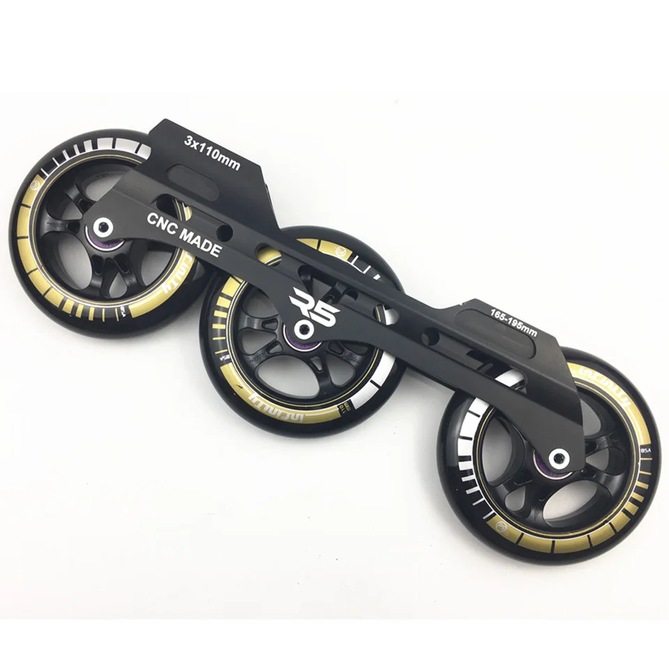 

Speed Inline Skates Base 3*110mm Frame Powerslide Infinity Wheels Roller Skating Basin ILQ-11 Bearing Durable 85A Patines Tires
