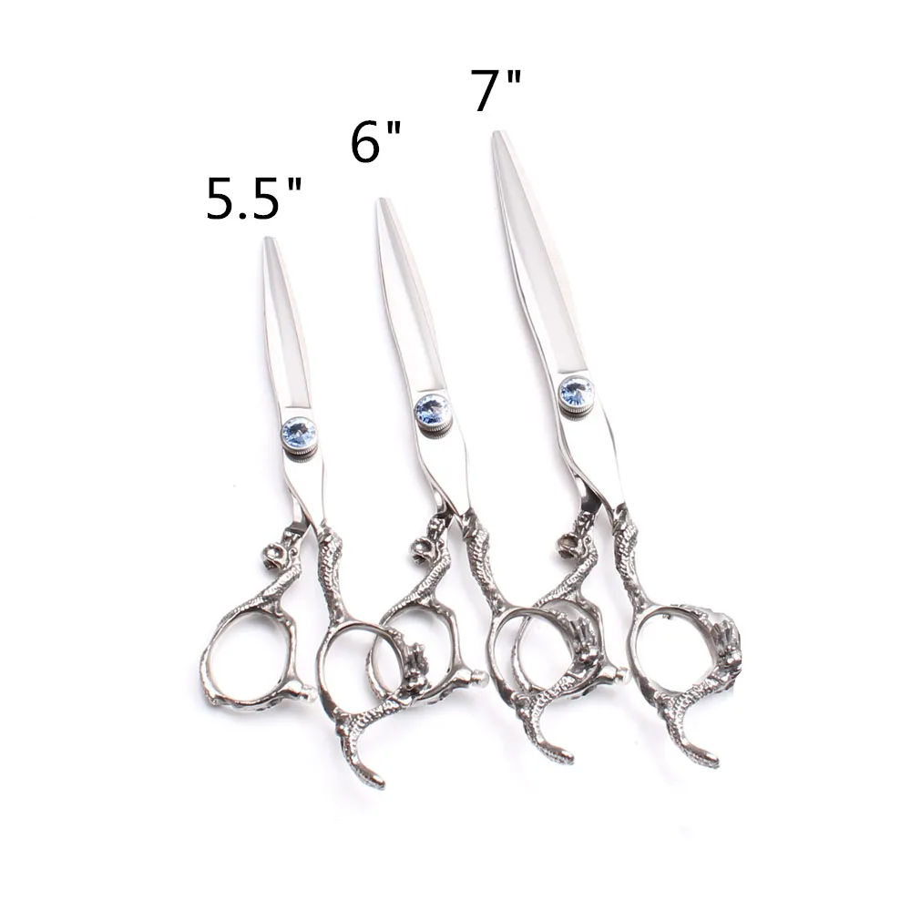 

50Pcs 5.5" 6" 7" 440C Wholesale Engraving Logo Barber Scissors Cutting Scissors Thinning Shears Profrssional Hair Scissors C9100