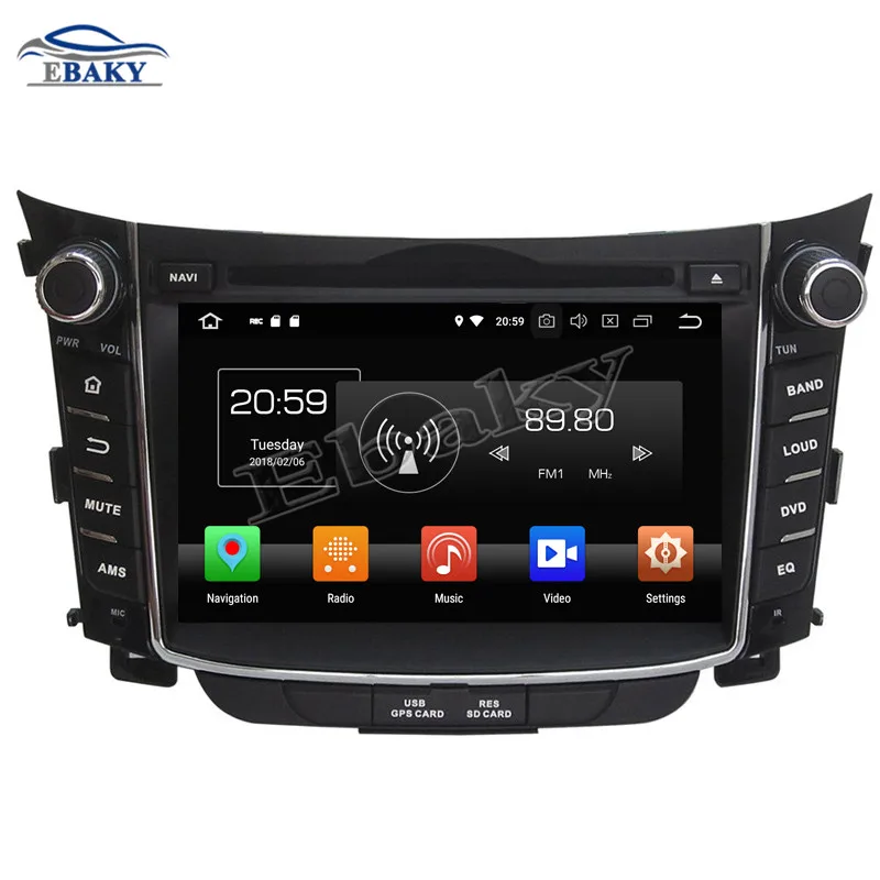 

NaviTopia 7inch 4GB RAM 64GB ROM Octa Core Android 9.0 Car DVD Radio for Hyundai I30 2011 2012 2013 with GPS Navigation/wifi