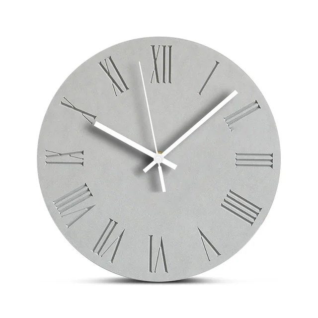 Decorative Wooden Wall Clock Silent Living Room Clock Modern Design