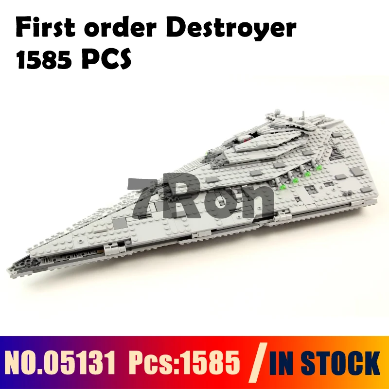 

Compatible With Star Wars Blocks 75190 Model building toys hobbies 05131 First order Destroyer Educational DIY Bricks
