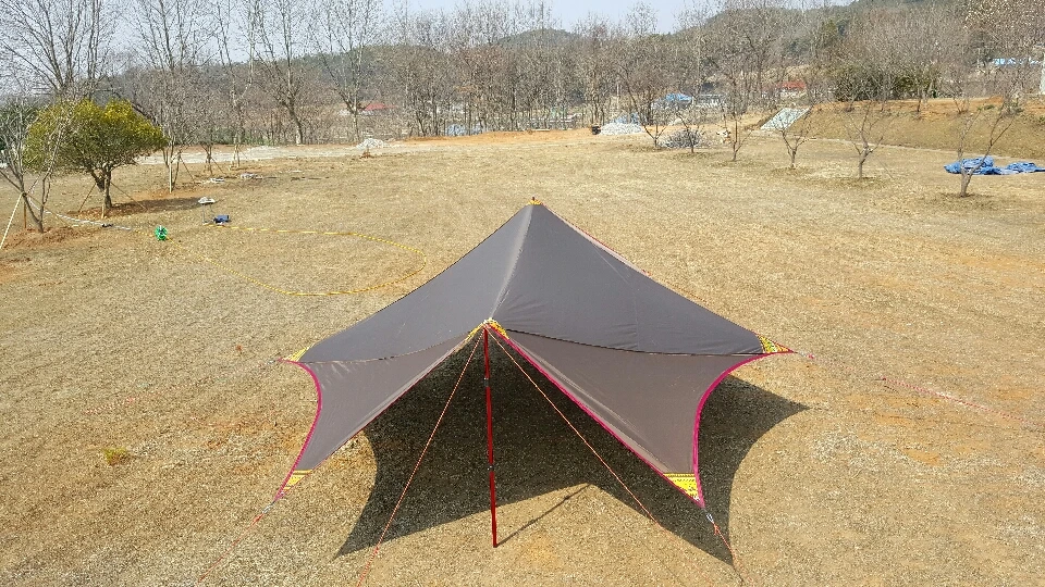 COBO Супер Открытый водонепроницаемый Семейный Кемпинг Recta TarpTent Shelter черное покрытие для 10 человек