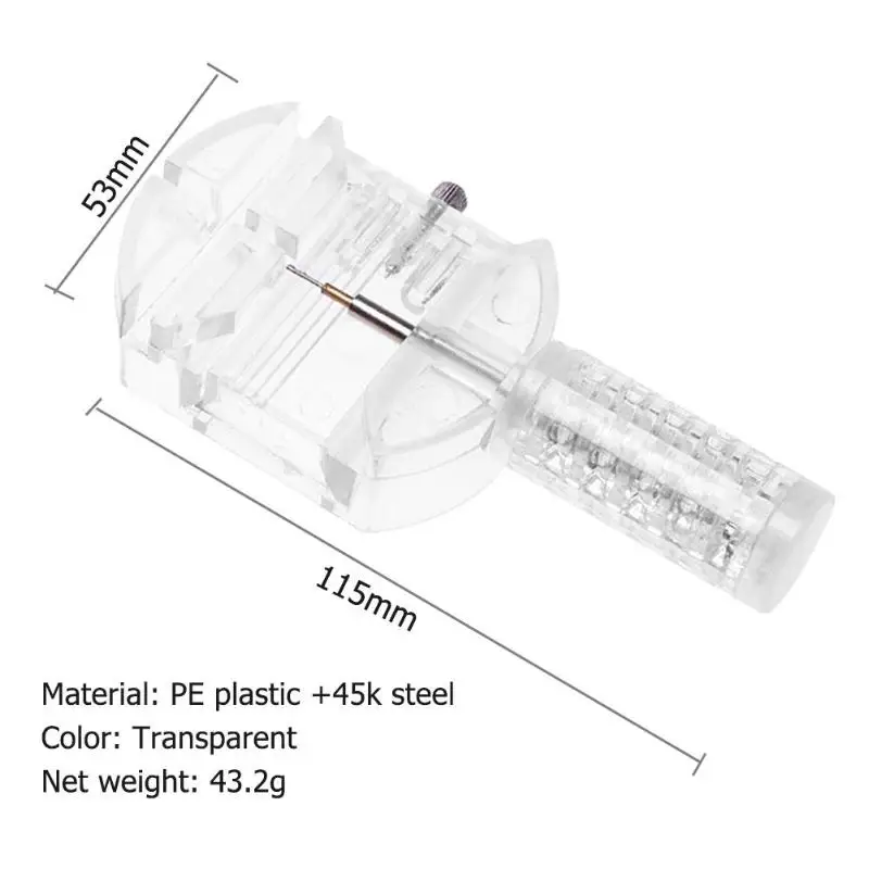 PE пластик 45k стальной ремешок для часов щелевой ремешок Ремешок Браслет цепь штифт Съемник регулятор ремонтный набор инструментов для мужчин и женщин часы