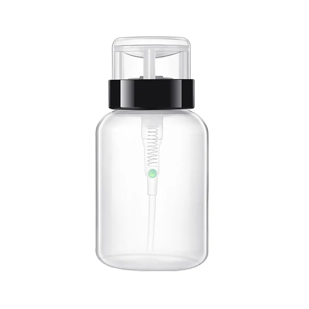 

200ml Empty Plastic Wash Remover Cleanser Nail Polish Press Pumping Dispenser Nail Art Polish Remover Cleaner