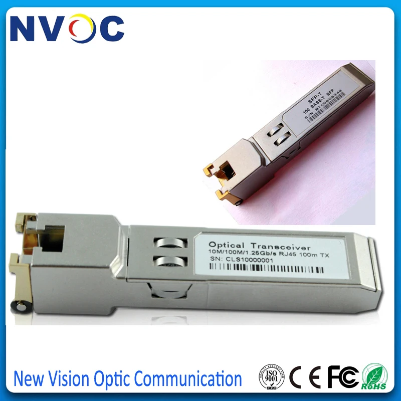 5 шт./лот 1 25G GLC-T SFP RJ45 1000Base-T Gigabit модуль медный SFP-T миниатюрный приемопередатчик gbic