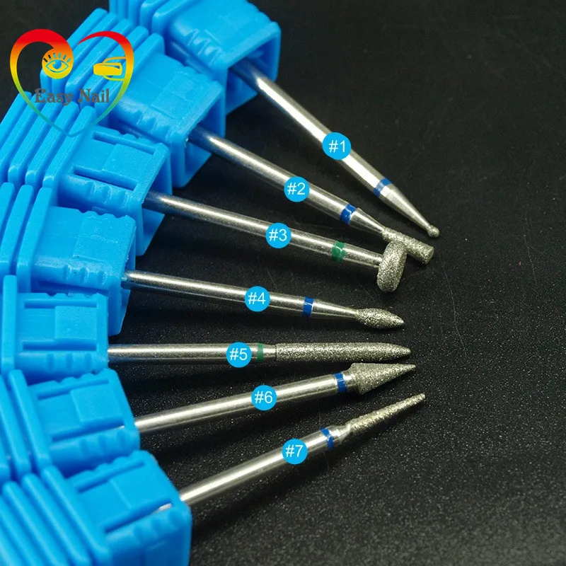 

7 Type Diamond Nail File Drill Bit Burr Milling Cutter Manicure Electric Nail Drill Machine Nail Accessories,high quality