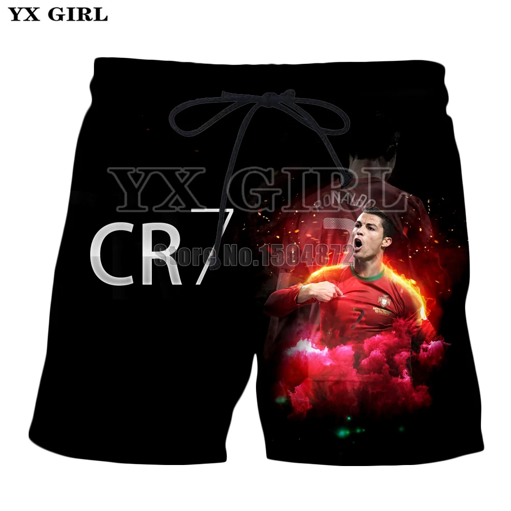 YX Girl Character Clothes Cristiano Ronaldo 3d Printed Shorts Men Summer Short Trousers Beach Mens Shorts Unisex Jogger Shorts YX Girl Character Clothes Cristiano Ronaldo 3d Printed Shorts Men Summer Short Trousers Beach Mens Shorts Unisex Jogger Shorts