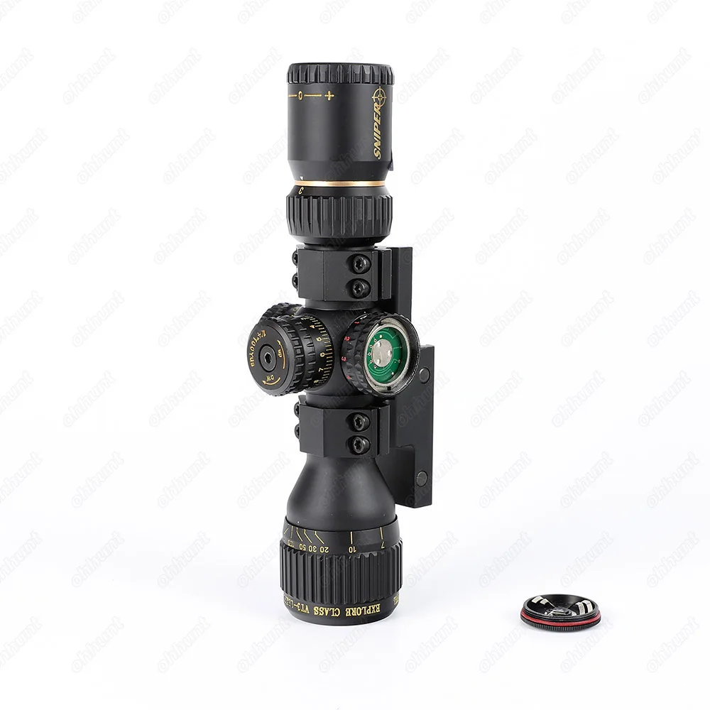 SNIPER VT 3-12X32 Hunting Compact Riflescope Tactical Rifle Scope Optical Glass Etched Reticle Red Green Illuminated with Rings (10)