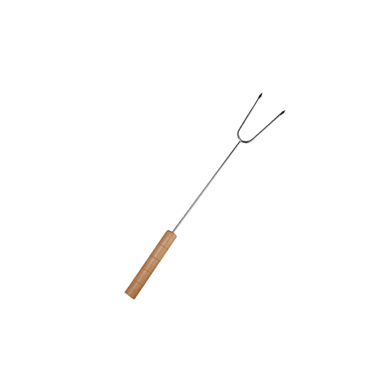 Нержавеющая сталь Дерево Зефир хот-дог телескопическая вилка для обжарки палочки шпажки барбекю вилки для кемпинга