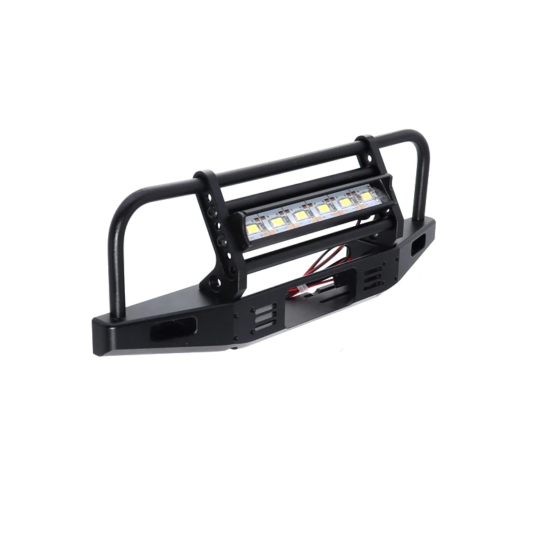 1 шт. металлический передний бампер со светодиодсветильник кой для 1/10 Rc Crawler Traxxas