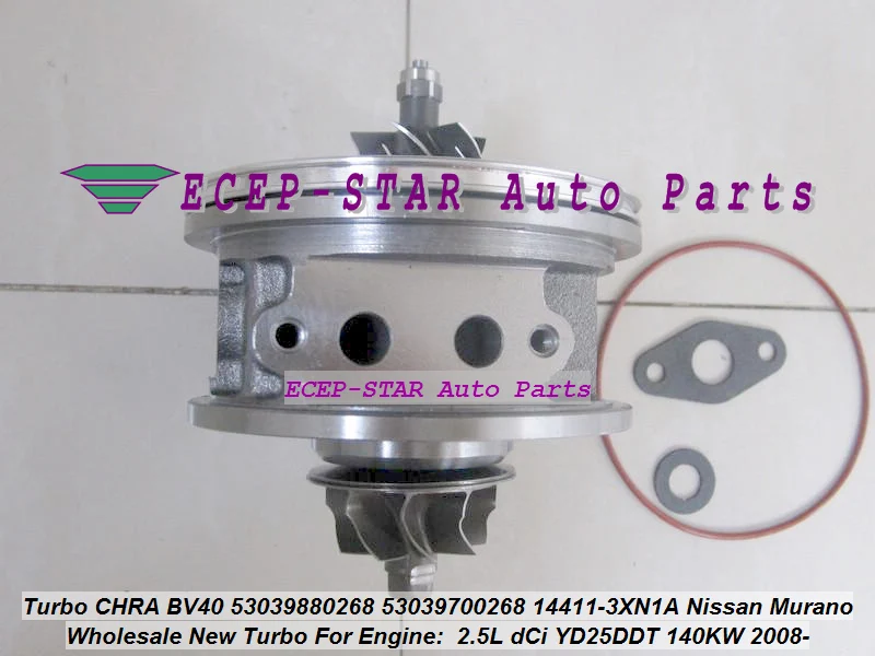 GL-Turbo CHRA BV40 53039880268 53039880339 53039880231 14411-3XN1A For Nissan Murano 2.5L dCi YD25DDT 140KW