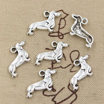 

30pcs Charms Dog Dachshund 20x15mm Handmade Pendant Making fit,Vintage TibetanBronze,DIY For Bracelet Necklace