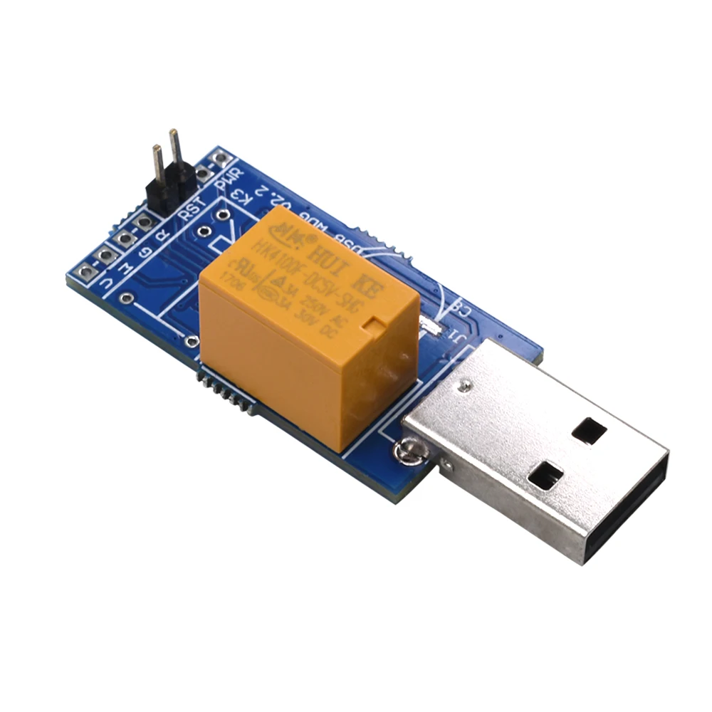 TISHRIC 10 шт. USB Watchdog Miner карта Одно реле автоматический без присмотра синий экран