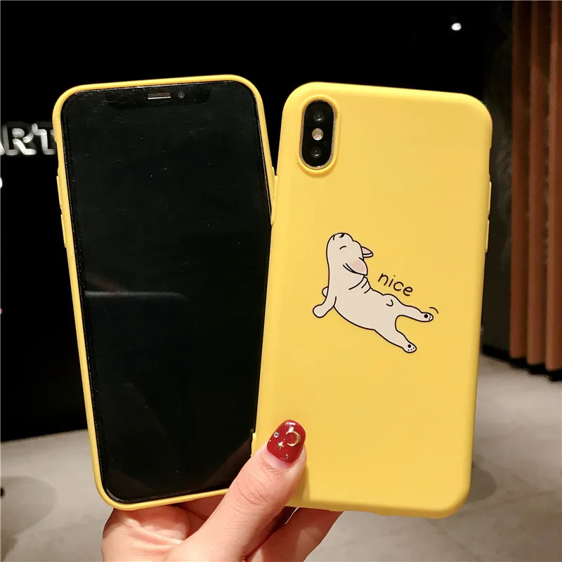 Ottwn Giraffe Kitten Case For iPhone X 8 7 6 6s Plus XR XS Max Cute Cartoon Animals Soft TPU For iPhone 5s SE Cover Phone Cases