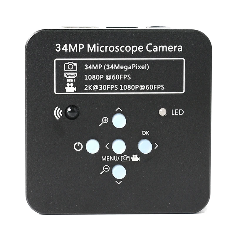 1080P 60FPS 2K 34MP 130X 180X 300X C Mount Lens Lab HDMI USB промышленный электронный цифровой видео микроскоп камера PCB пайка