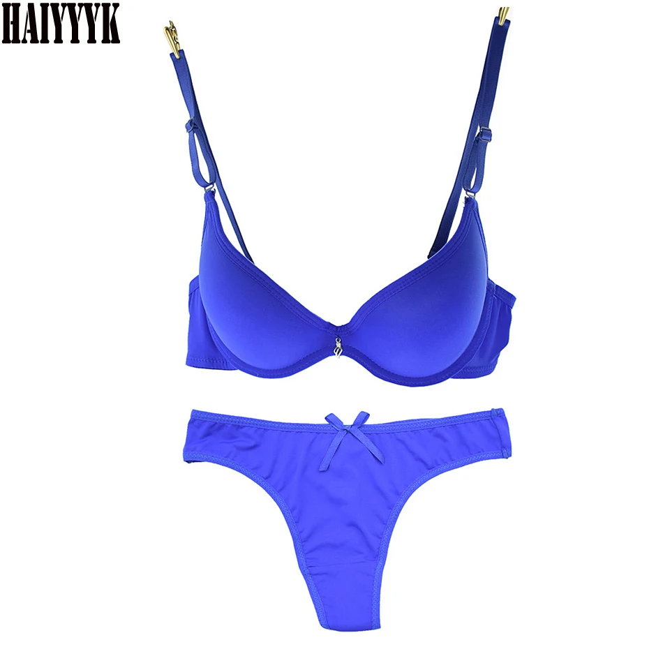 New 2017 Sexy AB Lingerie Push Up Women Bra Set seamless Patchwork