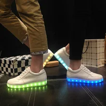 KRIATIV LED Usb shoes Light up Slippers do with Lights Up Led girl shoes tenis Kids Basket Luminous Sneakers Glowing shoe infant