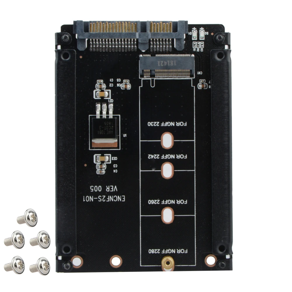 M.2 NGFF SSD для SATA 2 5 ГБ/сек. 6 плата адаптера с адаптером Кабинета M2 адаптер винтами WinXP