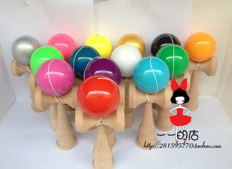 20 шт 14 видов цветов заводские магазины бутик традиционные Бук игры Kendama Бал PU Краски дань профессиональный