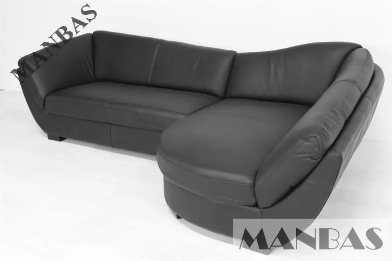9001# Silver Furniture home corner sofa Living Room Leather Sofas