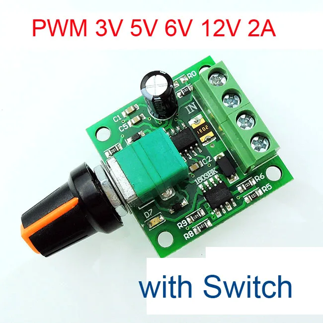 PWM DC 1 8-15 V 3V 5V 6V 12V 2A регулятор регулятора скорости двигателя 3A | Электронные