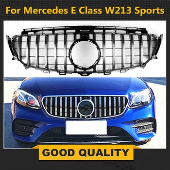 

GT Grille Vertical Diamond Grill E63S Style For Mercedes Benz E Class W213 C238 Coupe Sedan 2016-2018 E300 E350 E200 E320 E400