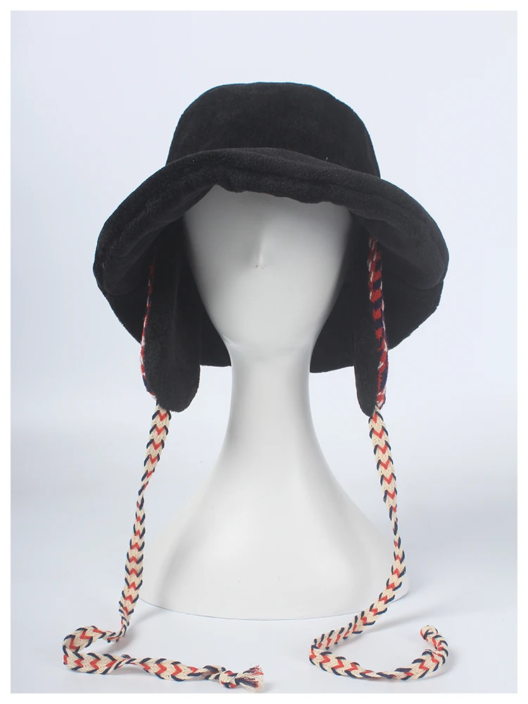 ROSELUOSI/осенне-зимние толстые теплые шапки-бомберы для женщин, повседневные однотонные шапки из искусственного меха с откидной крышкой
