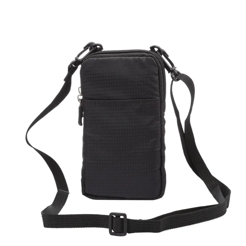 

YIANG New Nylon Universal Wallet Mobile Phone Bag 6.0 inch Mini Cross body Shoulder Bags Pouch Portable Case for iPhone/Samsung