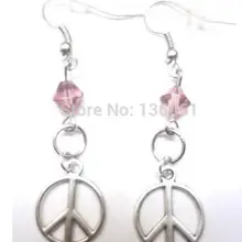 Винтажное изделие из серебра Якорь музыкальная нотка знак мира Слон Сова Снежинка колокольчик с бабочкой длинные в виде капель Висячие серьги для женщин ювелирные изделия