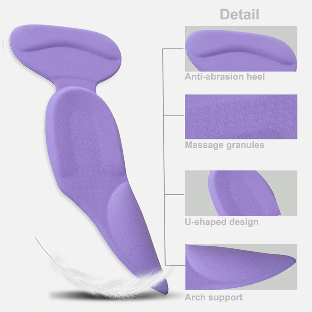 

3/4 T shape Orthopedic Arch Supports Shoe Insoles Heels Pads for High Heel Shoe Liners Gel Inserts Pain Relief palmilha Insole